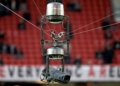The spidercam above the pitch