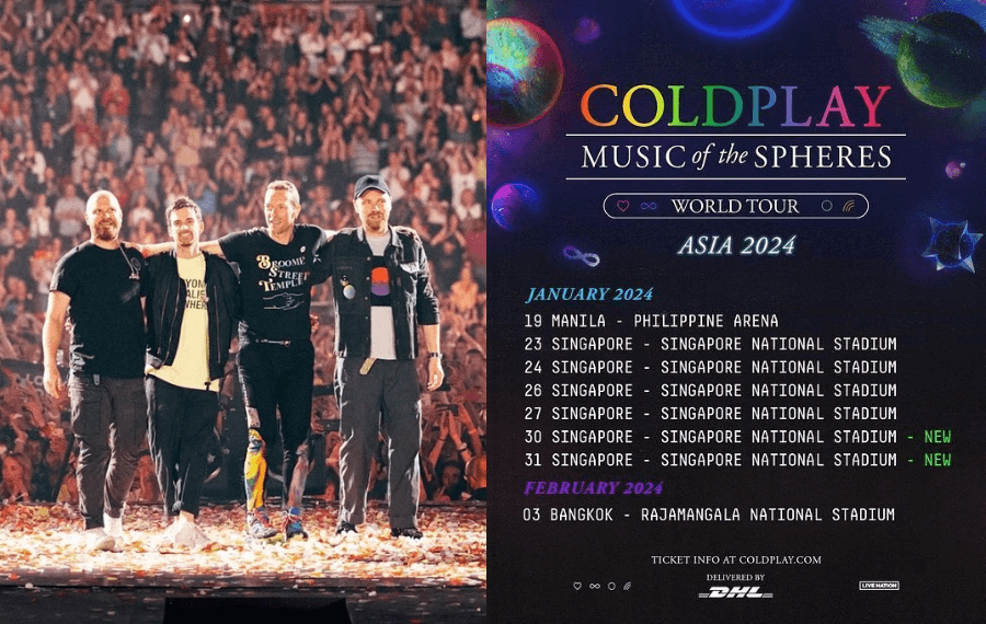 Coldplay lưu diễn tại Singapore
