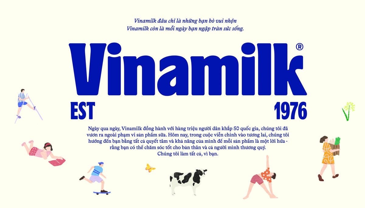 Nhận diện thương hiệu mới của Vinamilk