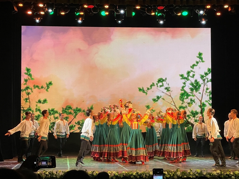 Một tiết mục biểu diễn tại chương trình hợp tác văn hóa khai mạc “Những ngày văn hoá Nga tại Việt Nam 2023”