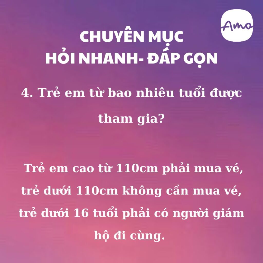 độ tuổi tham dự