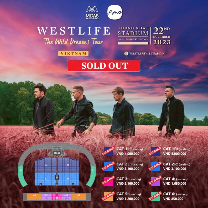 Cháy vé concert Westlife