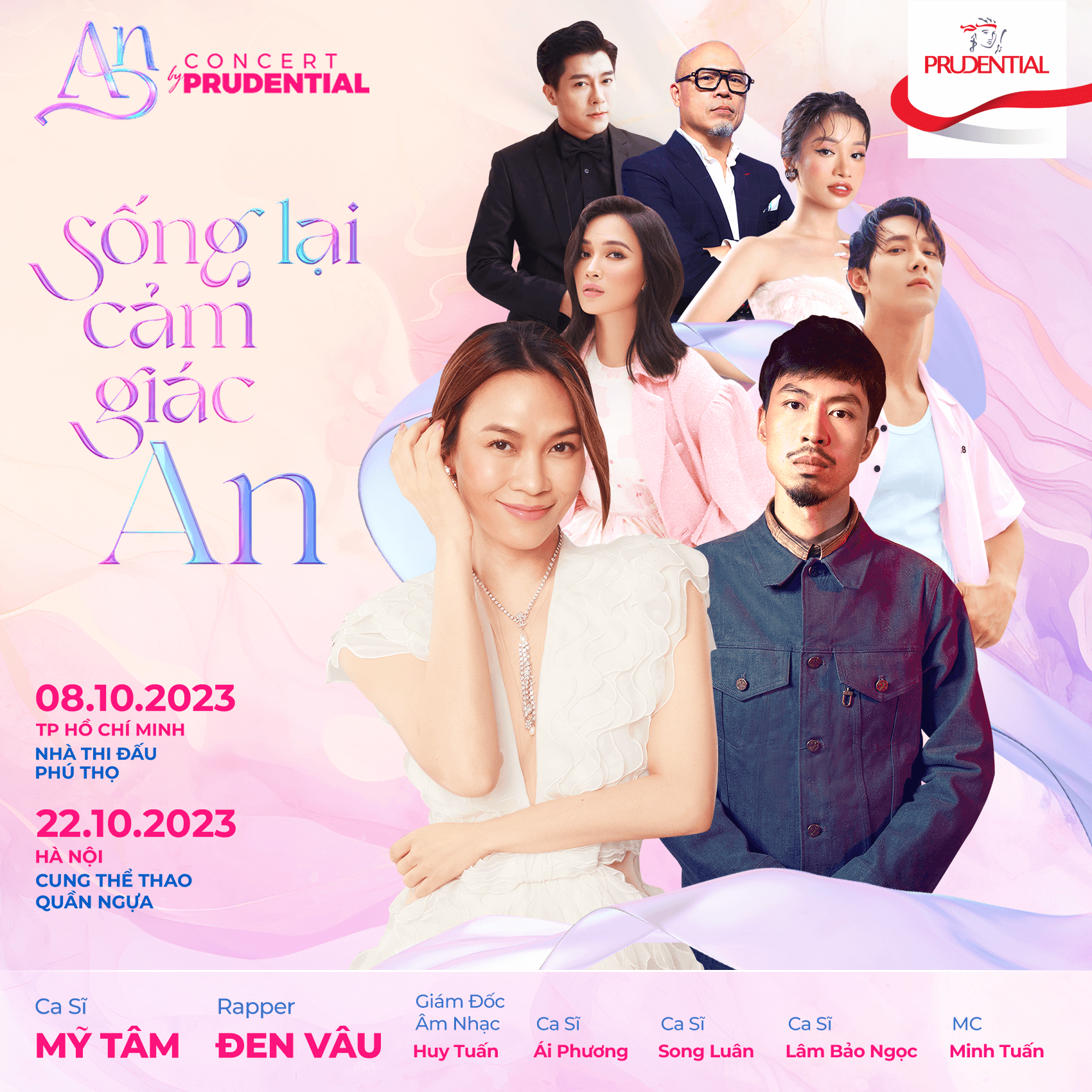 sân khấu thác nước tuyệt cảnh tại An Concert by Prudential