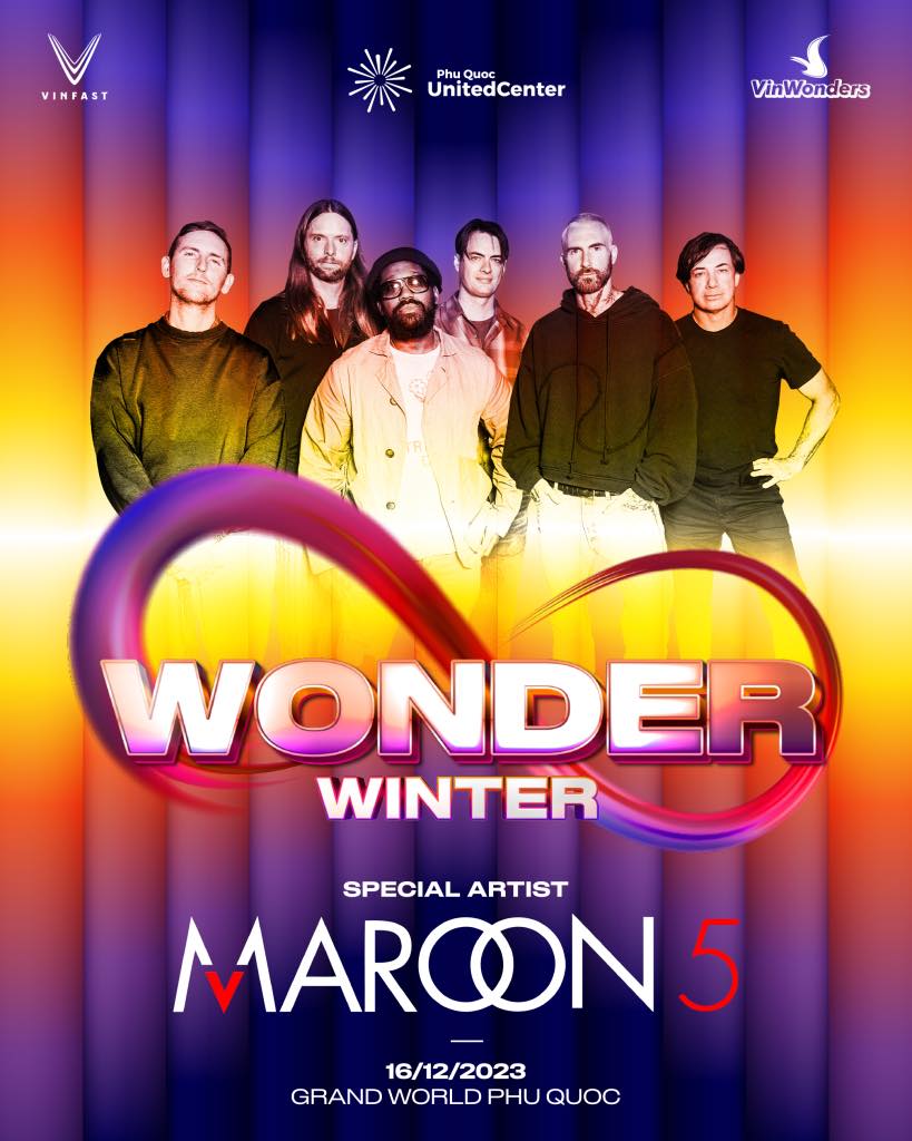 Maroon 5 biểu diễn tại 8Wonder Phú Quốc