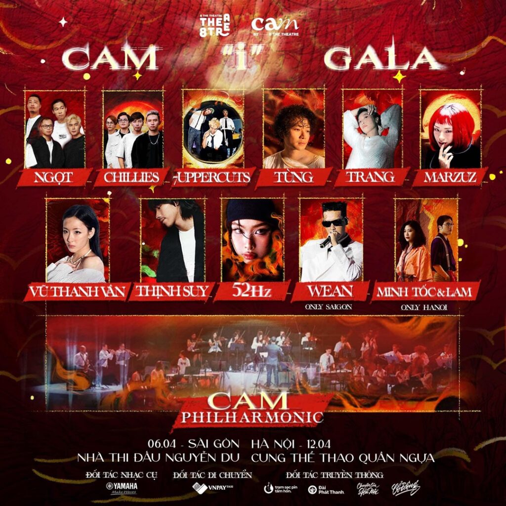 CAM Gala Opening "i" Concert 2024 là một dự án âm nhạc nghệ thuật độc lập của 8 the Theatre chỉ diễn ra duy nhất một lần trong năm.