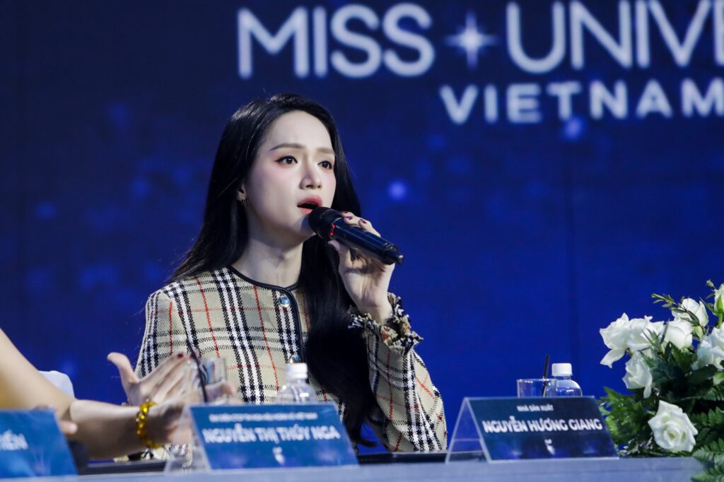 Huong Giang gay bat ngo khi dong vai tro nha san xuat cua Miss Universe 2024