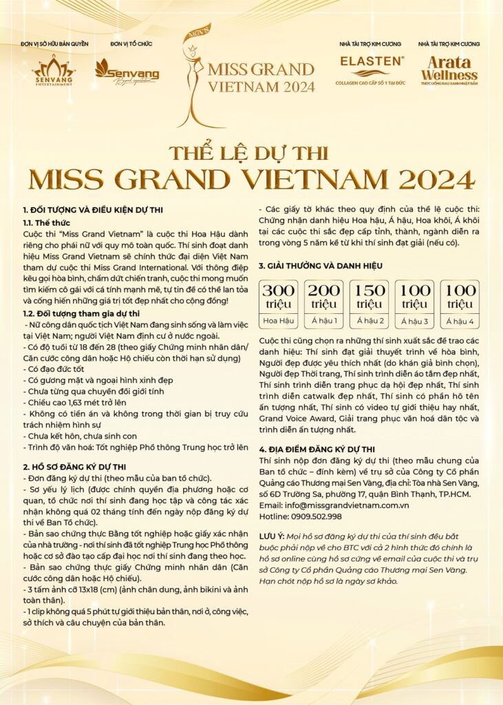 The le du thi Miss Grand Vietnam 2024