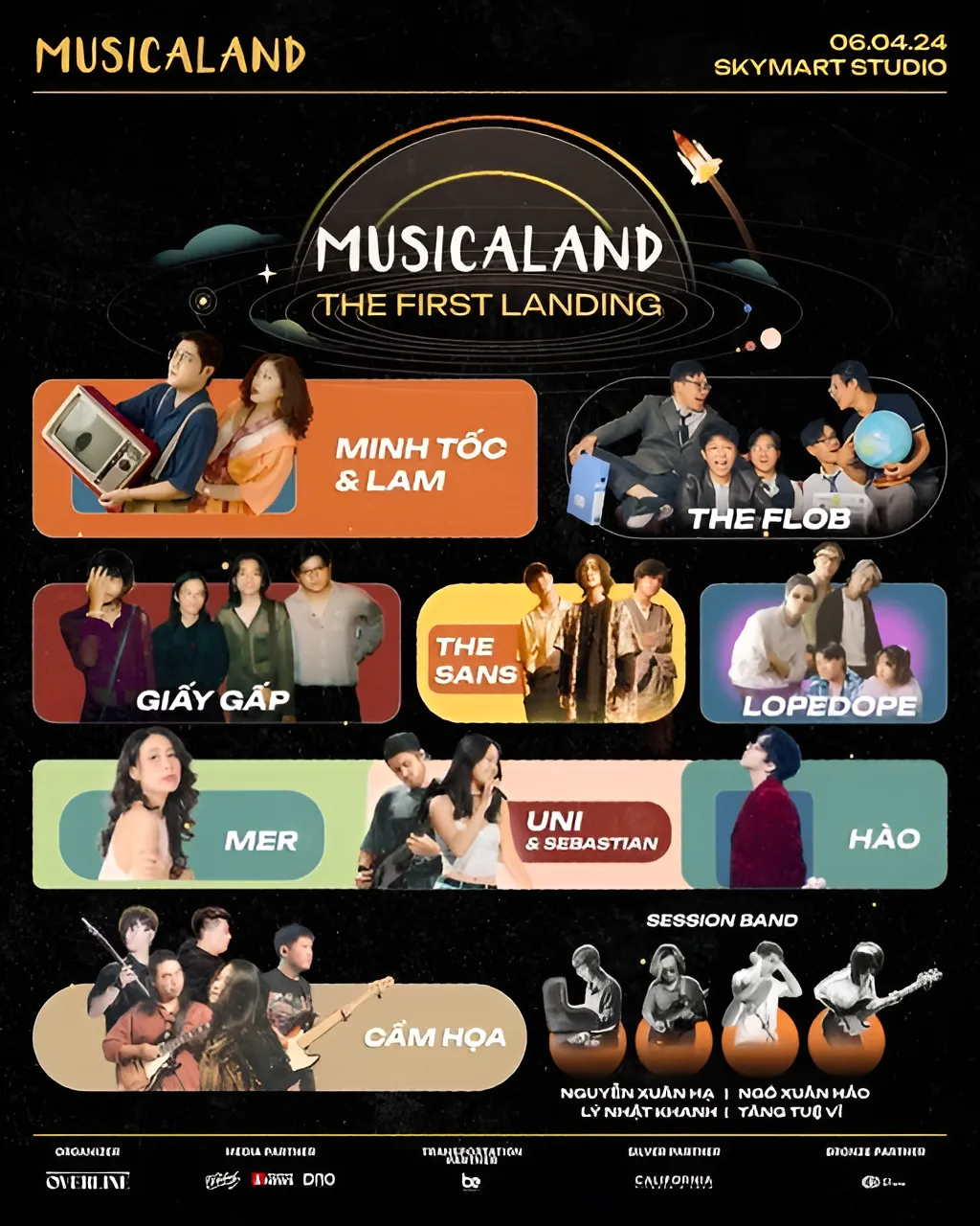 Dan nghe si se xuat hien tai Musicaland