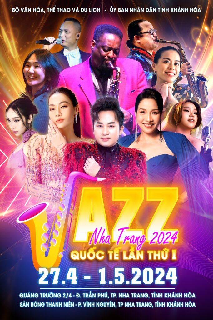 Dan nghe si se bieu dien tai Lien hoan quoc te nhac Jazz lan I Nha Trang 2024