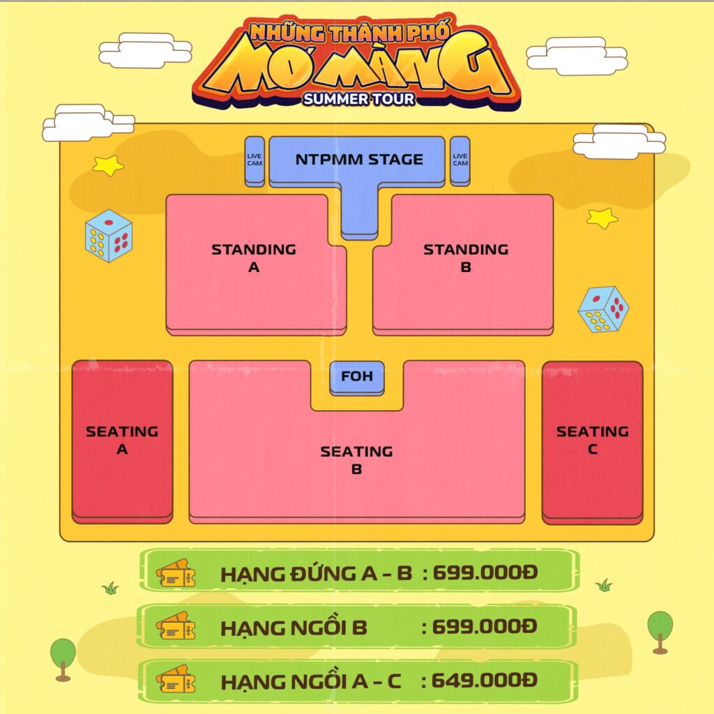 Seatmap NTPMM Summer Tou Ha Noi