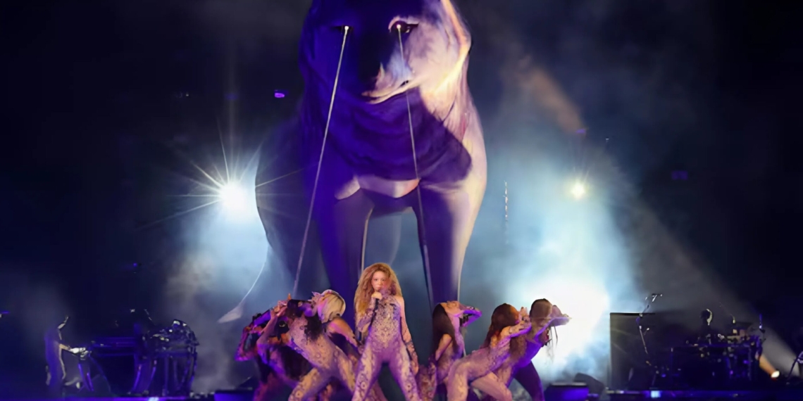 sân khấu tour diễn shakira