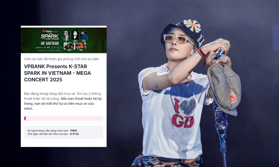 Vì số lượng người truy cập quá lớn nên trang web bán vé của sự kiện có sự góp mặt của G-Dragon tại Việt Nam đã bị sập