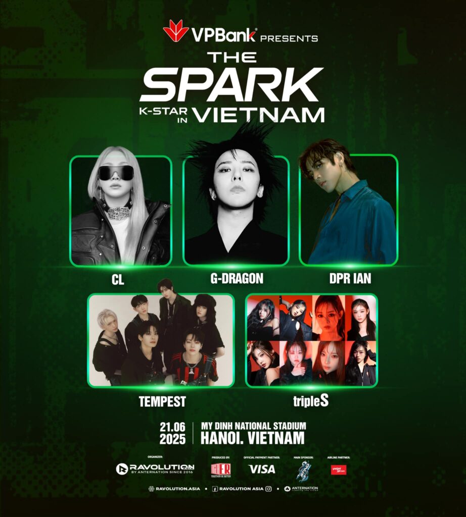 Dàn line-up VPBank - K-STAR SPARK IN VIETNAM - MEGA CONCERT 2025