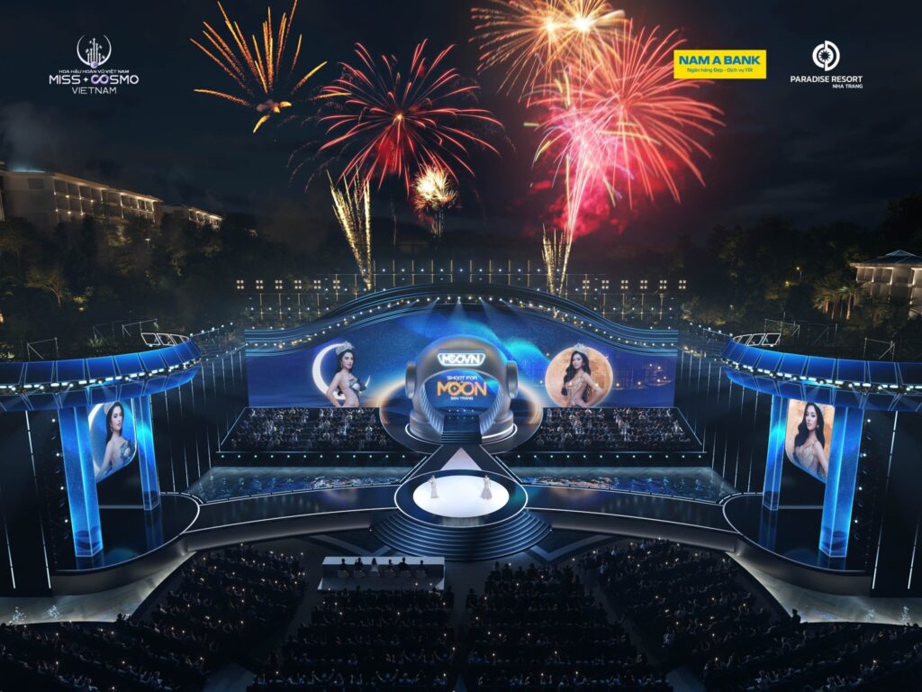Sân khấu Miss Cosmo Vietnam 2025 (Ảnh: BTC)