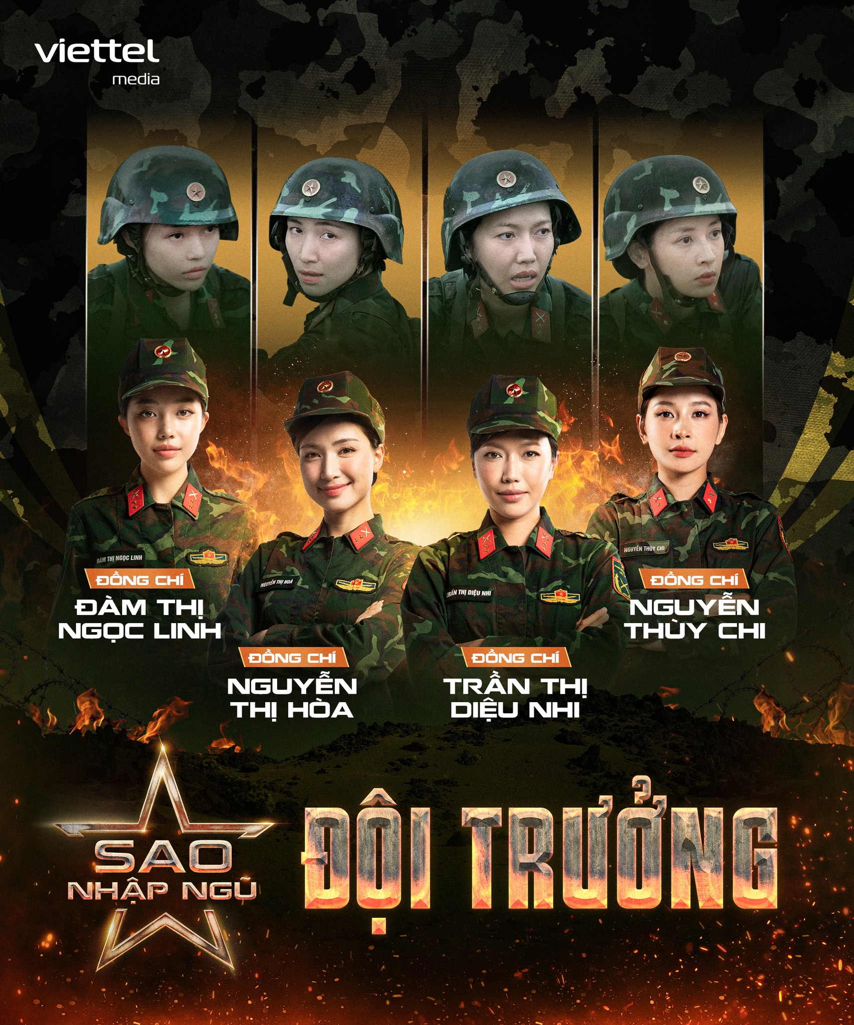 nữ đội trưởng sao nhập ngũ