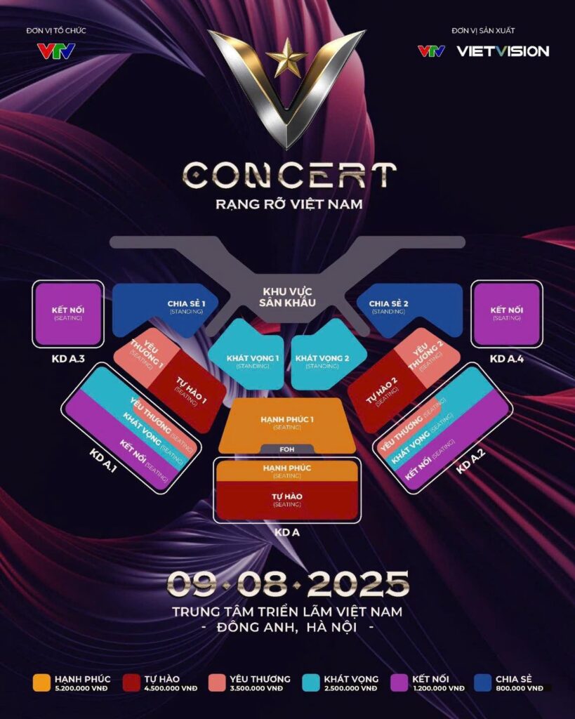 sơ đồ chỗ ngồi v concert
