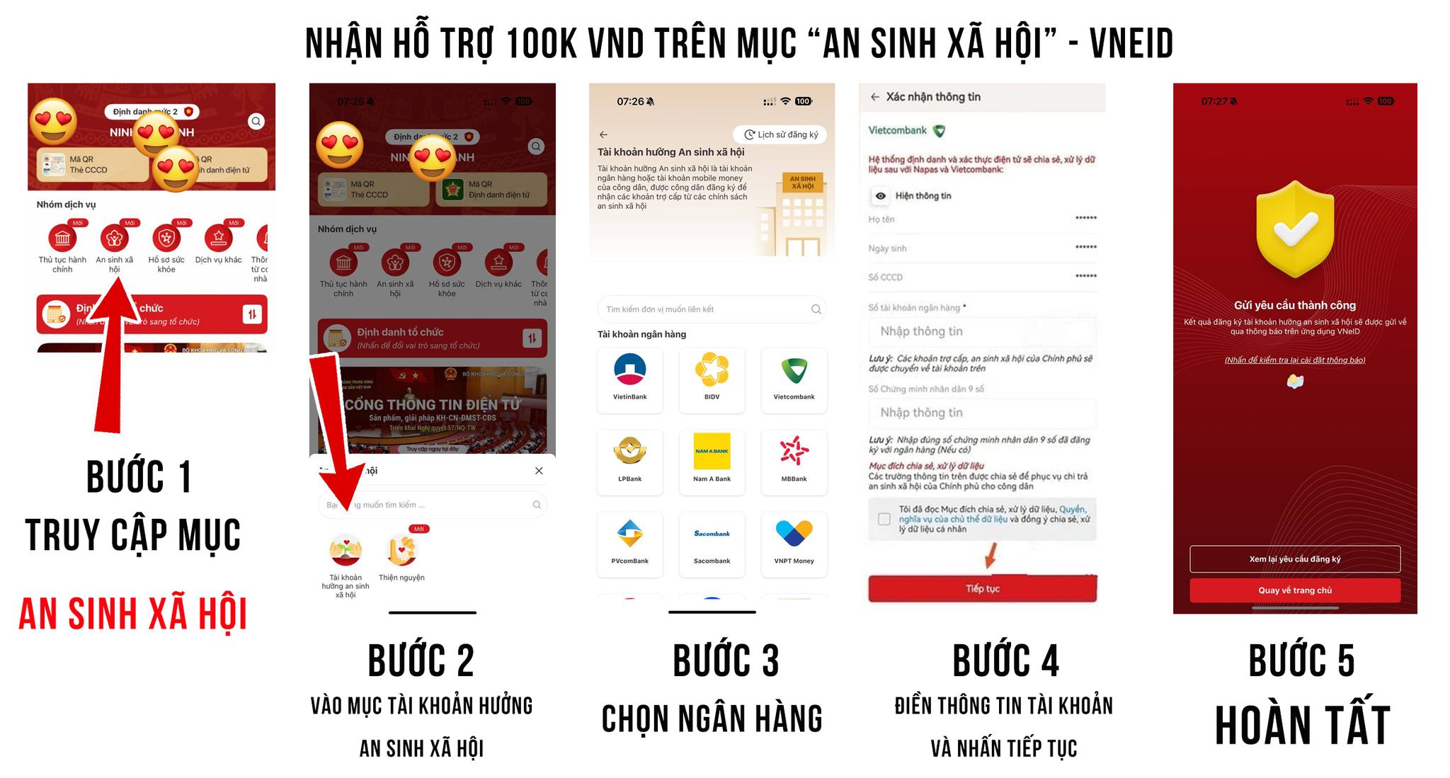 Cách nhận 100.000 đồng Tết Độc Lập nhân dịp Quốc khánh 2 9 trên VNeID