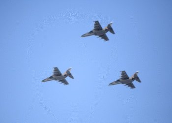 Máy bay Yak-130 bay lượn trên bầu trời trong buổi tổng hợp luyện lần 2