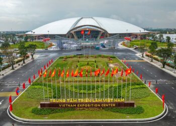 Gấp rút thi công Triển lãm thành tựu 80 năm Quốc khánh