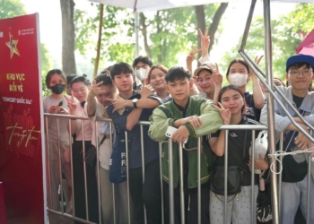 khu vực đổi vé concert