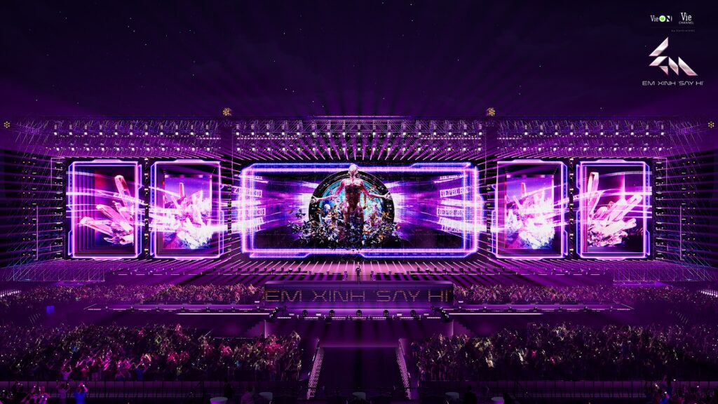 sân khấu concert em xinh say hi tphcm