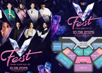 Đại nhạc hội V Fest – Thanh xuân rực rỡ chính thức công bố sơ đồ chỗ ngồi