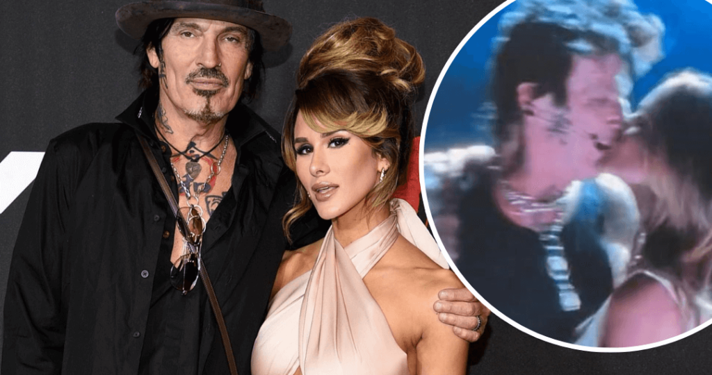 Nam nghệ sĩ Tommy Lee yêu cầu vợ khoe ngực trước khán giả