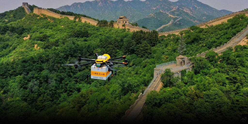 công nghệ drone giao hàng trung quốc