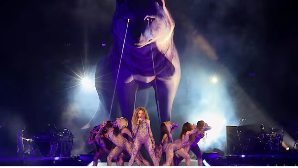 sân khấu tour diễn shakira