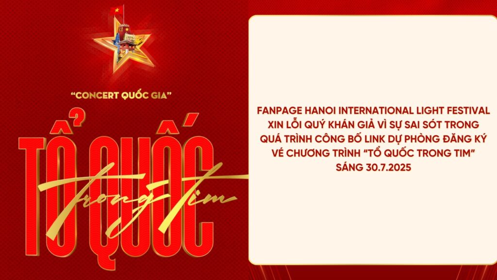 Concert Quốc gia Tổ quốc trong tim vé miễn phí