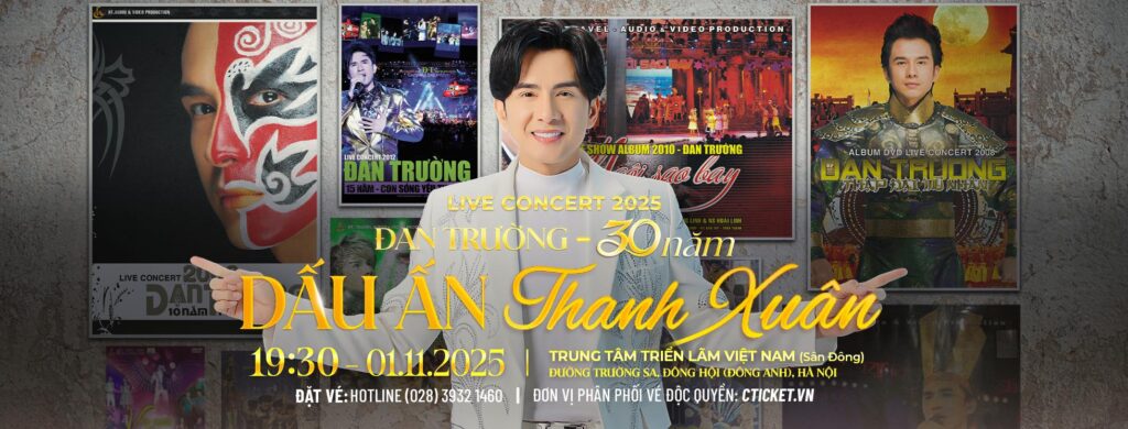 vé concert Đan Trường 30 năm